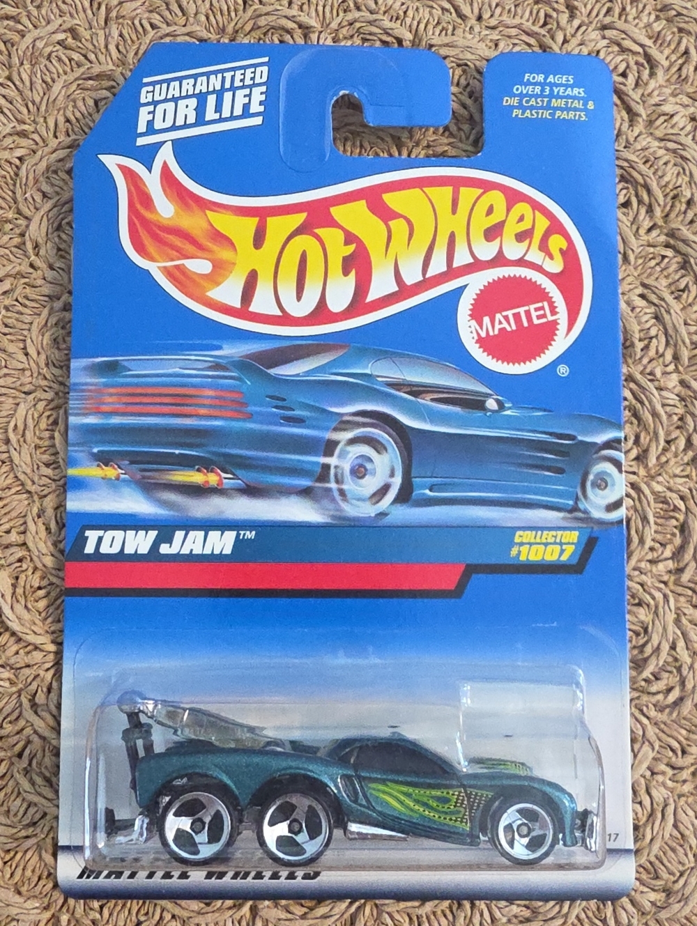 Vintage 1999 Hot Wheels Tow Jam #1007 Diecast Toy Car New-Unopened